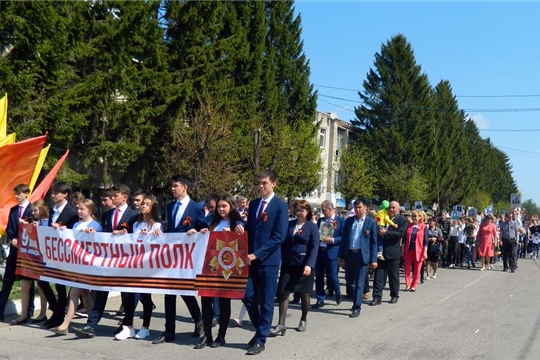 В Моргаушском  районе отметили  74-ую годовщину  Великой Победы: «спасибо вам, ветераны, за яркое солнце на мирном небе, за счастливое детство и будущее наших детей»