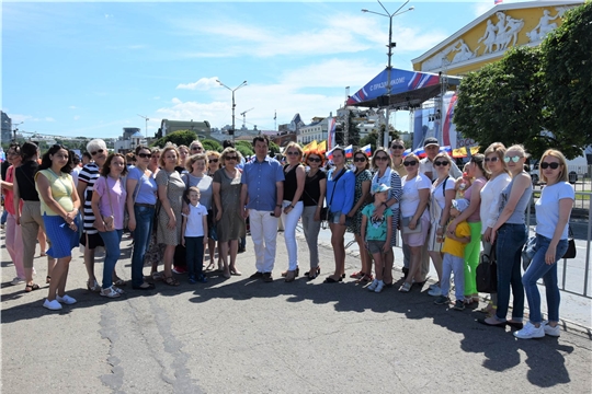 Жители Московского района г. Чебоксары приняли участие в праздничном мероприятии, посвященном Дню России