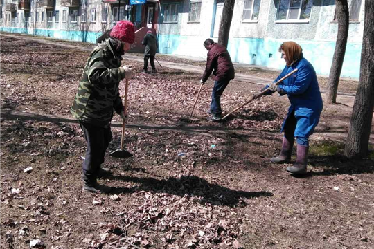 Жители ТОС «Мирный» привели в порядок свой микрорайон