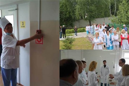 В учреждениях здравоохранения проходят тренировки по обеспечению пожарной безопасности