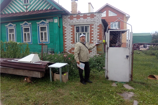 И снова о пожарной безопасности напомнили жителям д. Чандрово и частного сектора