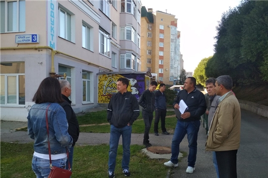 В Московском районе г. Чебоксары проведен обход территорий: выявленные замечания взяты для дальнейшей работы