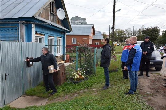 В жилом секторе Московского района г. Чебоксары проверили соблюдение требований пожарной безопасности