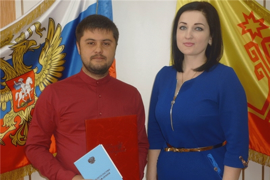 В отделе ЗАГС состоялась торжественная регистрация нового гражданина Порецкого района