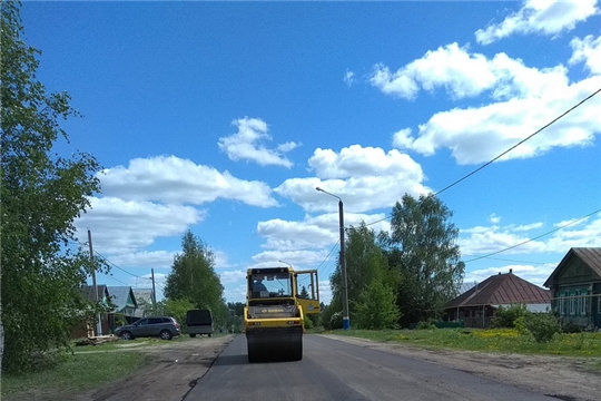 В Порецком районе продолжается ремонт автомобильных дорог