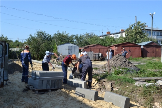 В Порецком районе продолжаются работы в рамках федеральной программы «Формирование комфортной городской среды»