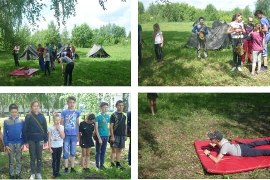 С 1 по 3 июня в МБОУ «Старочукальская ООШ» организованы отдых и занятость детей и подростков в условиях палаточного лагеря