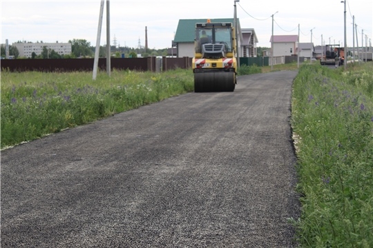 Ремонт дороги в деревне Шумерле