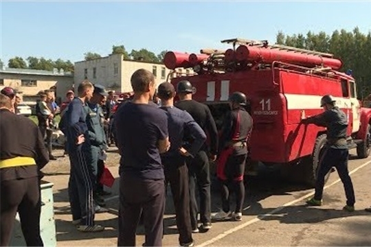 В столице Чувашии прошли соревнования по пожарно-спасательному спорту