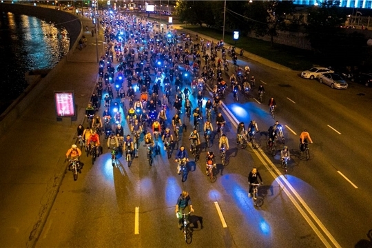 Любители спорта отпразднуют 550-летие города Чебоксары ночным велопробегом
