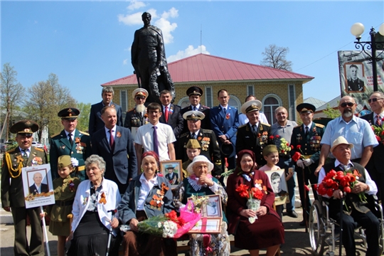 В Урмарском районе отпраздновали 74 -ую годовщину Победы в Великой Отечественной войне