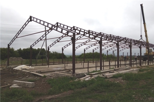 Продолжается строительство откормочной фермы на 100 голов в крестьянско-фермерском хозяйстве "Иванов Н.А." в деревне Тегешево