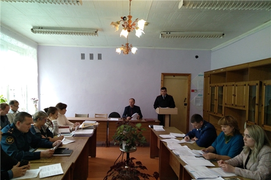 Состоялось совместное выездное заседание  антинаркотической комиссии и комиссии по профилактики правонарушений  в Урмарском районе