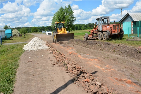 Дорожные работы в рамках летнего содержания дорог