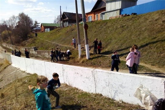 Пятиклассники гимназии г. Ядрин приняли активное участие в акции «Чистый берег»