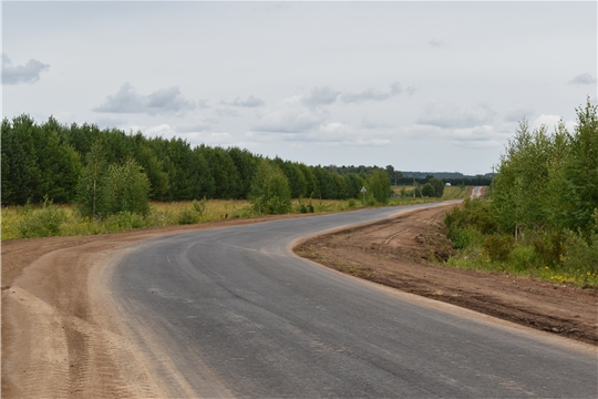 В Ядринском районе завершены работы по ремонту дороги "Волга"-Чебаково-Кудаши-Алексеевка
