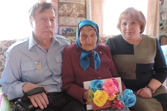 Жительница деревни Малая Таяба Кильдерова Мария Гавриловна отметила свой 90- летний юбилей