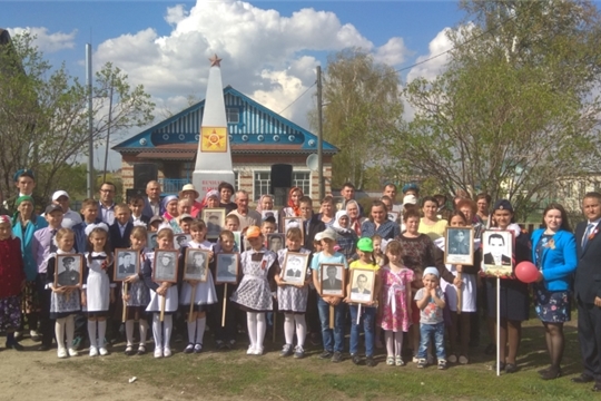 Торжественный митинг прошел в деревне Новое Тойдеряково