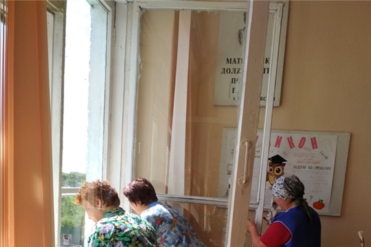 Навстречу новому учебному году: в МБОУ «Байглычевская ООШ» начались ремонтные работы