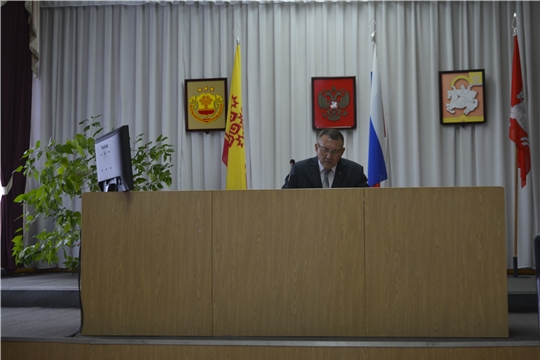 Еженедельное совещание под председательством главы администрации Яльчикского района Николая Миллина