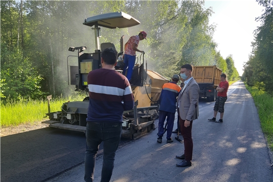 В Алатырском районе ведется ремонт автодороги "Аниш-Атрать"
