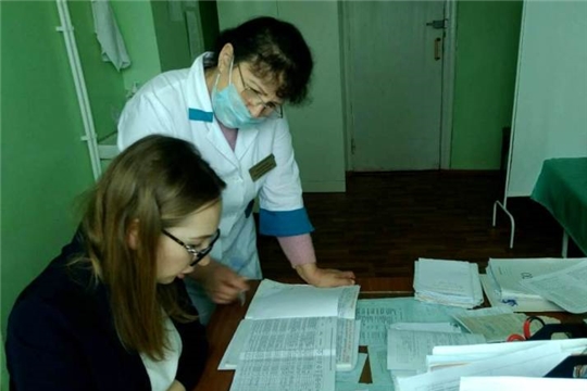 Специалисты противотуберкулезного диспансера в Аликовской ЦРБ