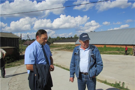 Заместитель министра сельского хозяйства Чувашской Республики Лисицын С. В. посетил Аликовский район