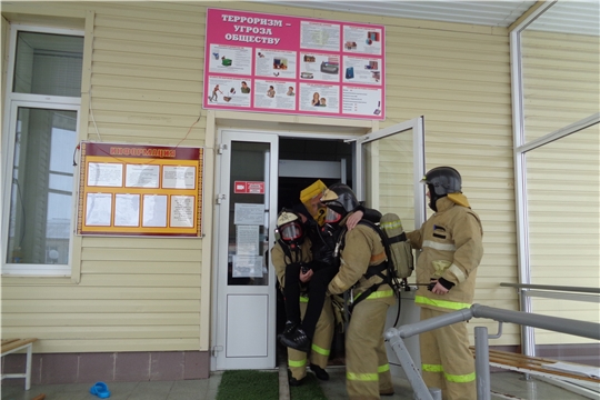 Пожарно-тактические учения в селе Батырево