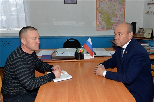 Глава администрации Батыревского района посетил Алманчиковское и Кзыл Чишминское сельские поселения
