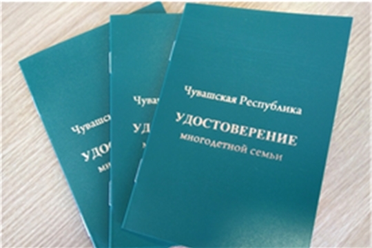 Продолжается прием заявлений о выдаче удостоверений для многодетных семей