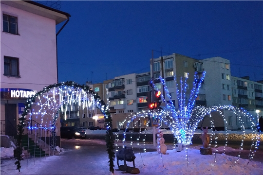 В Алатыре продолжается новогодний конкурс на лучшее световое оформление «Огни родного города»