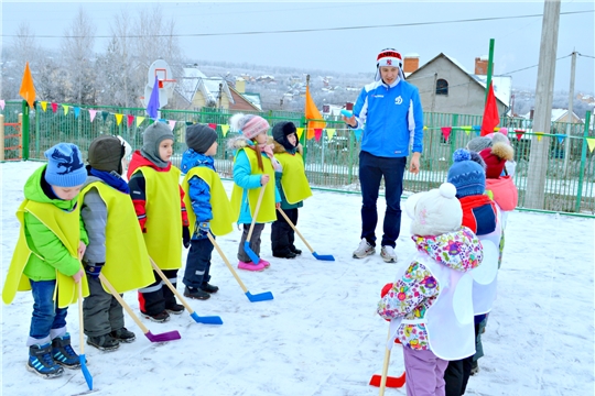 Воспитанники детских садов города Чебоксары активно осваивают зимние виды спорта