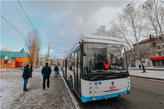 С 27 января продлевается маршрут троллейбуса №100 между Чебоксарами и Новочебоксарском
