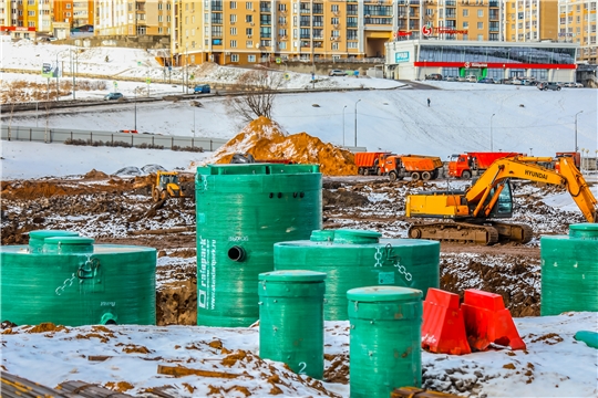 Современные очистные сооружения возводятся на Чебоксарском заливе по нацпроекту Экология» «Оздоровление Волги»