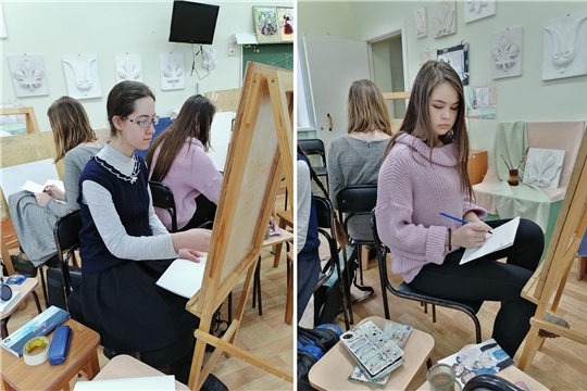 Чебоксарская детская художественная школа искусств впервые стала площадкой проведения Всероссийского изобразительного диктанта