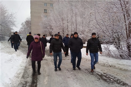 В Московском районе г. Чебоксары проведен еженедельный обход территории