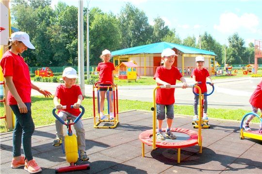 Детские сады Чебоксар оборудованы современными малогабаритными тренажерами