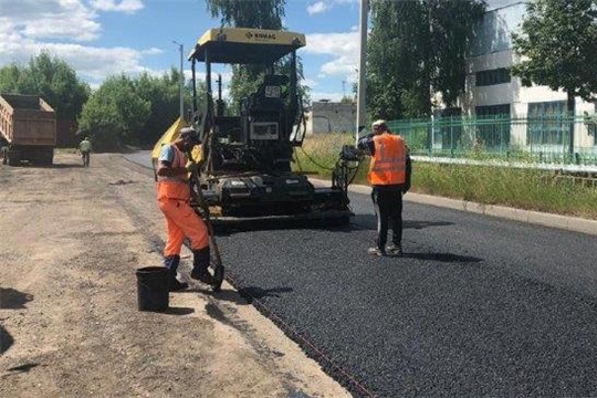 Продолжаются работы по ремонту участка автомобильной дороги «ул. Полевая» в г. Канаш