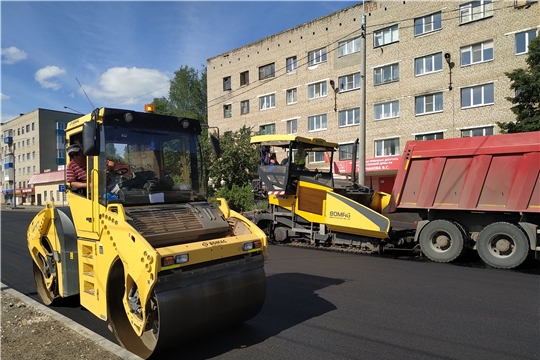 Продолжаются работы по реконструкции автомобильной дороги ул. Фрунзе