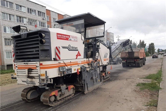 Продолжается ремонт автомобильных дорог в городе Канаш