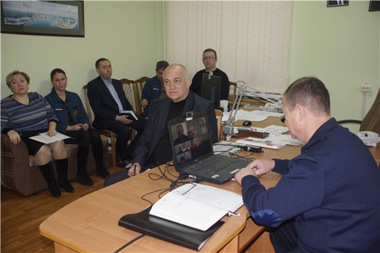 В противопожарной службе МЧС Чувашии прошло рабочее совещание