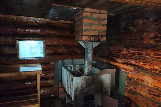 Вчера загорелась баня в Моргаушском районе
