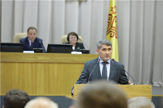 Выступление временно исполняющего обязанности Главы Чувашской Республики Олега Николаева на церемонии представления