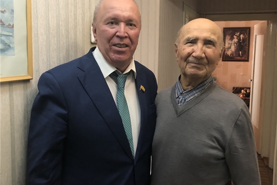 Поздравление ветеранов парламента Чувашской Республики