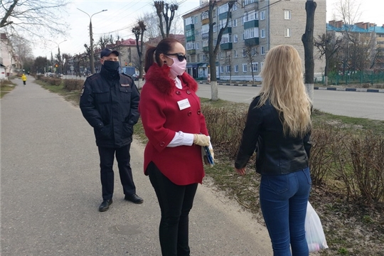 В целях соблюдения гражданами режима самоизоляции в Шумерле продолжаются ежедневные рейды