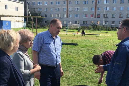 Глава администрации города на стадионе «Труд»