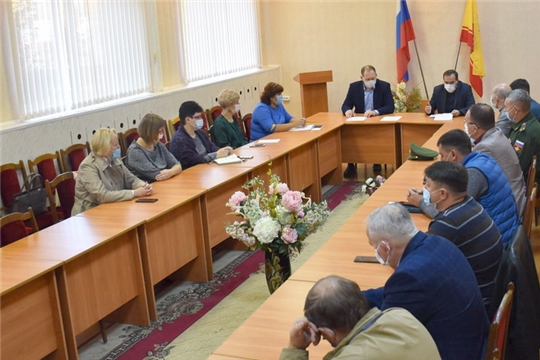 Cбор руководящего состава гражданской обороны города Шумерля