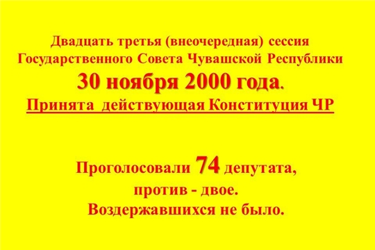 Об истории разработки и принятия Конституции Чувашской Республики – от участников того процесса