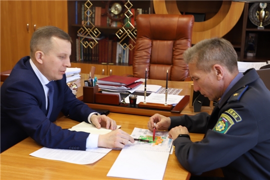 Рабочий визит начальника инспекции Гостехнадзора В.П. Димитриева в Комсомольский район
