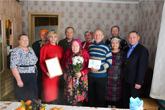90-летний юбилей отметила жительница деревни Кубня Уткина Агриппина Макаровна